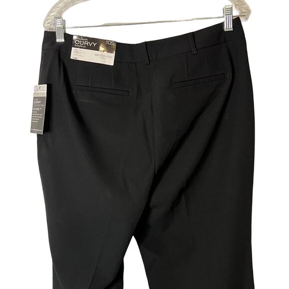 Liz Claiborne Dress Pants Womens Size 10 Career Pants Black Bootcut Pockets NWT - Picture 5 of 10